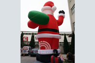 Giant 33 Ft / 10M Nadmuchiwany Święty Mikołaj Nadmuchiwana dekoracja świąteczna Wysadź Świętego Mikołaja