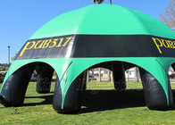 Nadmuchiwany namiot imprezowy Zielony czarny komercyjny namiot z baldachimem z baldachimem