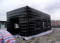 Czarny kwadratowy nadmuchiwany namiot kempingowy z plandeki PCV plandeki