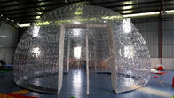PVC Combo Transparent nadmuchiwany namiot kopułowy o średnicy 8m na imprezę / wystawę