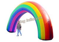 Kolorowe tkaniny Oxford Rainbow nadmuchiwane łuki dla zdarzenia wejścia