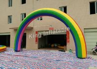 Kolorowe tkaniny Oxford Rainbow nadmuchiwane łuki dla zdarzenia wejścia