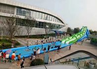 Dostosowane Giant Green Inflatable City Water Slide, Slip N Slide City