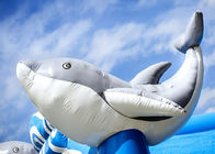 Dostosuj Business 1.6ft Blue Dolphin Nadmuchiwany zamek do skakania dla dzieci Double - potrójny ścieg