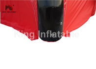 Hermetyczny czarno-czerwony nadmuchiwany namiot imprezowy na reklamę / wystawę / turystę