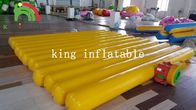 Nadmuchiwane żółte zabawki wodne z uszczelnieniem termicznym / PVC L 4,5 m * D 0,3 m Brama / Marker Boje