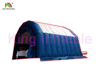 Niebieski nadmuchiwany namiot medyczny z wodoodpornym dachem podwójnym białym dachem
