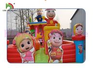 Blow Up Gbond Dry Slide / Commercial Inflatable Slide With Bouncer Zagraj w Paradise For Kids
