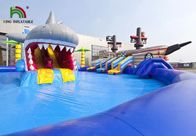 Pirate / Shark 0.9mm PVC nadmuchiwany park wodny Multiplay / Kolorowy plac zabaw