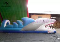 Shark PVC nadmuchiwana zjeżdżalnia wodna, niestandardowe niesamowite ekscytujące mini zjeżdżalnia miejska