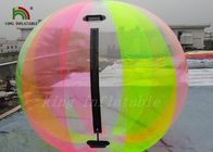 Nadmuchiwana piłka do nurkowania z PVC / TPU w kolorze tęczy 1,0 mm, piłka dla dzieci Zorb Water