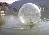 Przezroczysta przezroczysta PVC 2 m nadmuchiwana Aqua Ball / Water Ball Z YKK Zipper