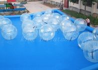 Przezroczysta przezroczysta PVC 2 m nadmuchiwana Aqua Ball / Water Ball Z YKK Zipper