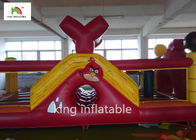 Airtight Angry Bird Inflatable Jumping Castle With Hand Printing