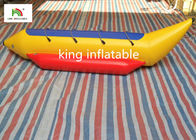 3 osoby 0.9mm PVC Banana Boat For Amateur Boat Race / Family Adventure