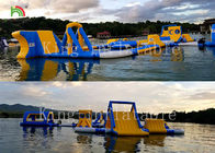 Gigantyczny nadmuchiwany pływający park wodny Summer Outdoor aqua park Gry sportowe Rozmiar 30 * 25 m