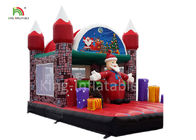 Wesołych Świąt Nadmuchiwane Santa Claus nadmuchiwany zamek na Xmas dekoracji 20 stóp