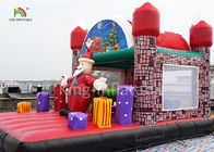 Wesołych Świąt Nadmuchiwane Santa Claus nadmuchiwany zamek na Xmas dekoracji 20 stóp