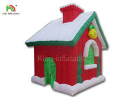 5 * 4 * 4 m Nadmuchiwane produkty reklamowe Dekoracja festiwalu Świąteczny namiot czerwony dom