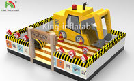 10 mx 8 m Żółty nadmuchiwany wózek widłowy Park rozrywki Skoczek Bounce Dom na imprezę dla dzieci