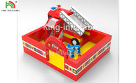 Fire Truck Fighting Theme Nadmuchiwany zamek wykidajło dla rozrywki komercyjnej