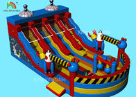Dostosowany motyw Alien Space Inflatable Dry Slide Kids Jumping Castle na imprezę