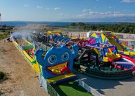 300-metrowy tor przeszkód Monster Nadmuchiwane sportowe gry karnawałowe Zabawa dla dzieci na świeżym powietrzu