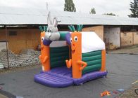 Party Używany nadmuchiwany zamek do skakania dla małych dzieci z marchewką i królikiem 4X4M