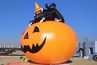 4m nadmuchiwane produkty reklamowe Halloween Pumpkin With Black Cat