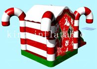 Outdoor Merry Christmas Inflatable Bounce house Sucha zjeżdżalnia z dmuchawą powietrza