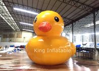 Outdoor Inflatable Yellow Duck 4m Zabawki wodne do reklamy plandeki PCV