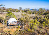 Przenośny 5-metrowy namiot z kopułą geodezyjną Namiot z ramą geodezyjną z przezroczystą osłoną z pcv