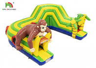21ft Outdoor PVC Monkey Theme Wynajem nadmuchiwanego toru przeszkód na imprezy