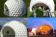 Dostosowany biały nadmuchiwany namiot imprezowy Bubble Dome na imprezę