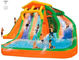 Orange And Blue 0.55mm PVC Tarpaulin Inflatable Water Slide/New design Backyard Slide