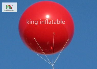 Nadmuchiwane czerwone produkty reklamowe PVC o średnicy 3 m / gigantyczne balony reklamowe