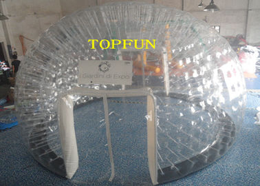 6m Średnica 1.0mm PVC nadmuchiwane jasne Bubble Tent z podwójnymi warstwami