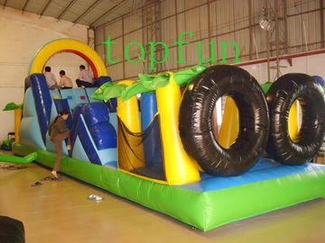 Custom Made Fireproof Safety Rent Inflatable Przeszkoda dla dzieci