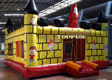 Komercyjny piracki skaczący zamek Double Sewing, Kids Jumping Castle 6 x 6 m