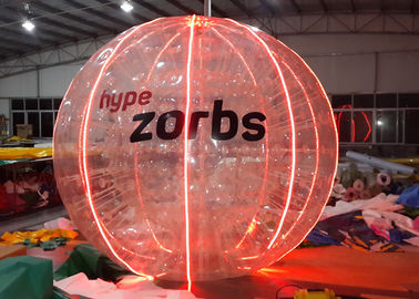 Red Shinning 1.0MM PVC / TPU Nadmuchiwana bańka z logo LED Light N