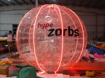 Red Shinning 1.0MM PVC / TPU Nadmuchiwana bańka z logo LED Light N