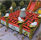 Dostosowane nadmuchiwane gry sportowe Outdoor Inflated Haunted House Maze