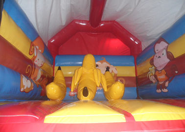 Odkryty PCV, plandeki Monkey Kids nadmuchiwane Bouncy House Family Use