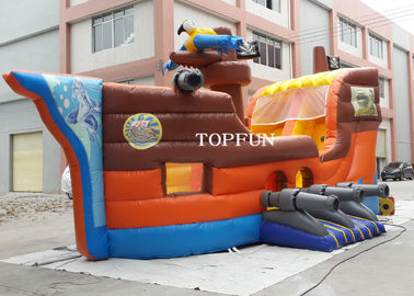 PCV plandekowy Kids Fun City Nadmuchiwany dmuchany statek piracki do użytku komercyjnego