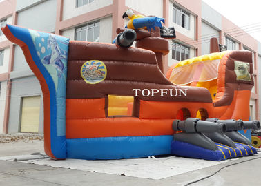 PCV plandekowy Kids Fun City Nadmuchiwany dmuchany statek piracki do użytku komercyjnego