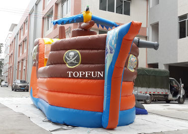 PCV plandekowy Kids Fun City Nadmuchiwany dmuchany statek piracki do użytku komercyjnego