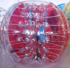 Czerwone i przezroczyste kulki nadmuchiwane z tworzywa sztucznego PVC 0,8 mm dla dzieci