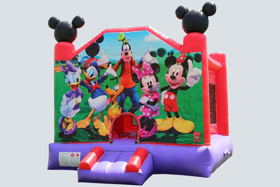 Nadmuchiwany bramkarz Castle House Party Jumping Bouncer Motyw trampoliny Reklama dla dzieci