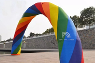 Nadmuchiwane łuki Rainbow Archway Wejście Dekoracja Candy Arch do reklamy