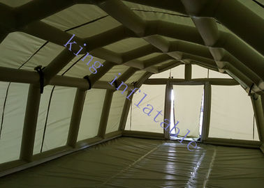 Zielony plandekowy wojskowy nadmuchiwany namiot imprezowy Certyfikat CE 40m X 10m X 6m